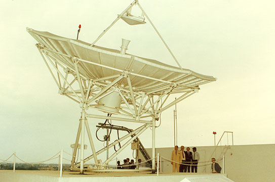First Satellite at Sona Tower
