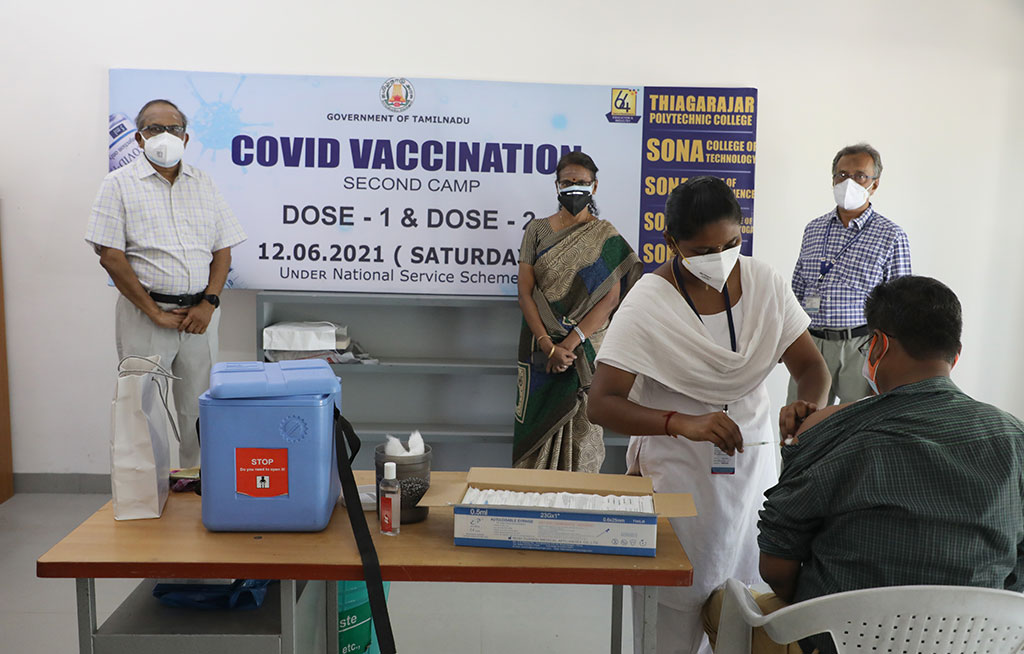 The Sona Group launched a vaccination drive in Salem to protect the Salemites