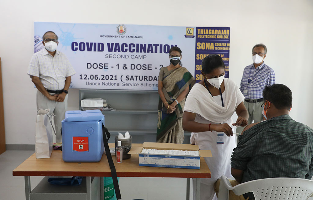 The Sona Group launched a vaccination drive in Salem to protect the Salemites