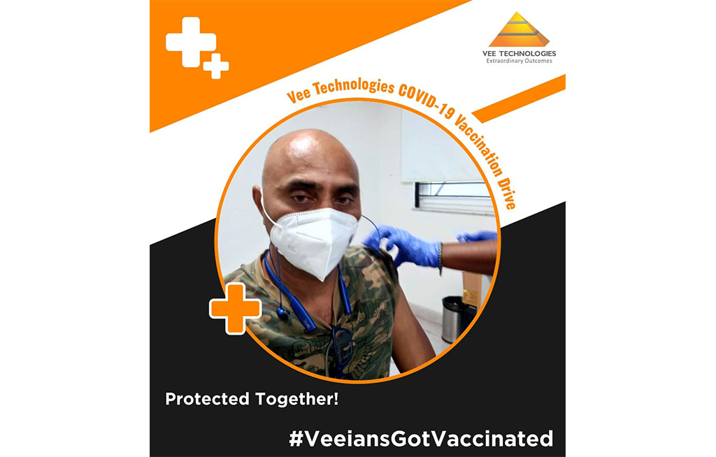 Vee Technologies had organized a vaccination drive for their employees in these trying times