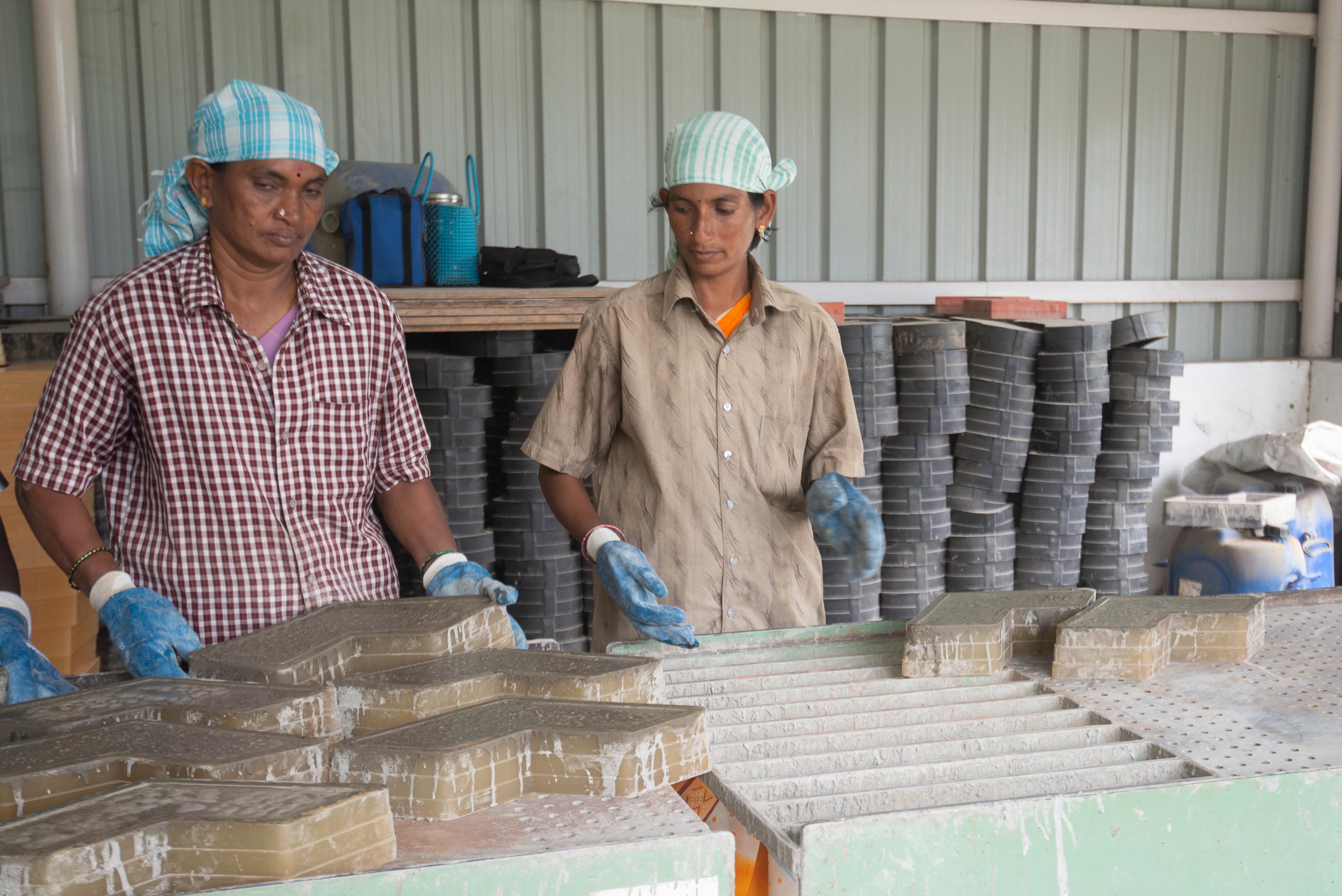 Turning Steel Waste to Paver Blocks Gives Rural Women Entrepreneurial Edge